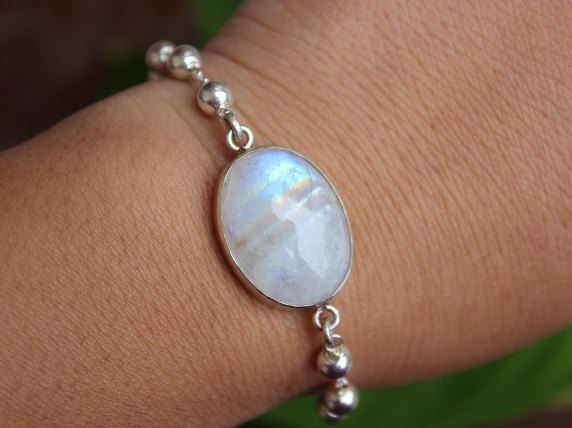 Handmade Rainbow Moonstone Bracelet Genuine Gemstone Silver Online At Astudio1980 Handmade Rainbow Moonstone Bracelet Genuine Gemstone Silver Online At Astudio1980