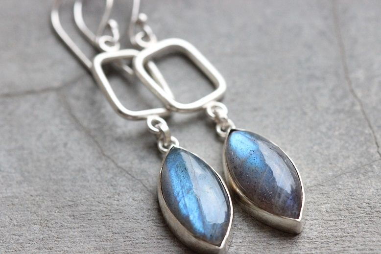 Sterling Silver Labradorite Earrings Dangle Handmade Sterling Silver Labradorite Earrings Dangle Handmade Online At Astudio1980