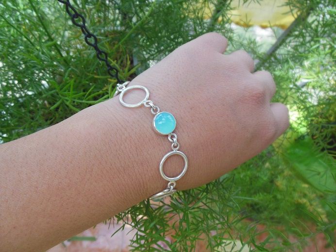 Handmade Aqua bracelet