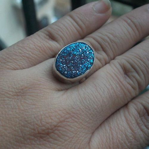 Buy Druzy ring, Druzy quartz rings, Titanium druzy silver