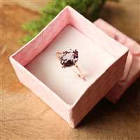 Amethyst ring - 14K rose gold Ring - Engagement ring- gold