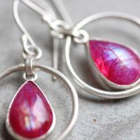 Bridal Pink Rainbow moonstone earrings, Silver dangler earrings