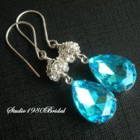 Bridal crystal earrings, Bridal earrings, Bridal jewelry, Wedding earrings, Wedding jewelry, Bridesmaid earrings, Bridemaids earrings