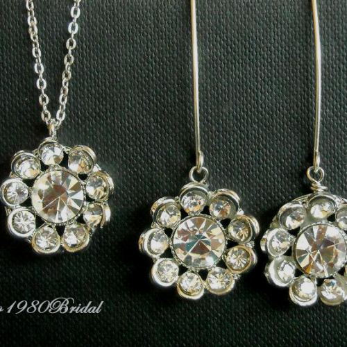 Swarovski crystal jewelry, Bridal jewelry, Bridal earrings, Wedding jewelry