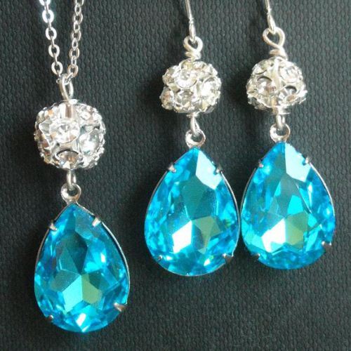 Bridal jewelry Swarovski crystal bridal jewelry - Wedding bridal jewelry  in Swarovski crystal and sterling silver