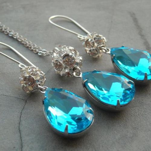 Bridal jewelry Swarovski crystal bridal jewelry - Wedding bridal jewelry  in Swarovski crystal and sterling silver