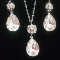 Bridal jewelry, Swarovski crystal bridal jewelry ,Wedding bridal jewelry in Swarovski crystal and sterling silver