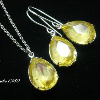 Canary yellow jewelry, Canary yellow bridal jewelry, bridemaids gifts,wedding jewelry,Canary yellow earrings, Canary yellow