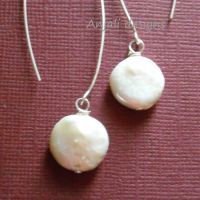 Designer Sterling silver Pearl gemstone earrings