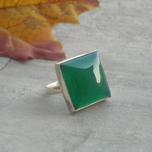 925 Silver Green Emerald Ring | Green Gemstone Ring | Emerald Jewelry |  Women's Ring - Rings - Aliexpress