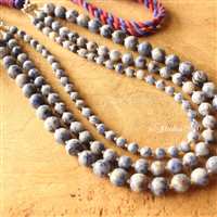 Healing sodalite layered gemstone necklace anniversary gift