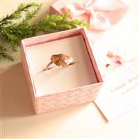 Heart ring - 14k Rose gold ring - promise ring - valentines gift 