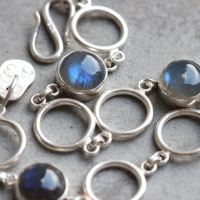 Labradorite Bracelet, Sterling Silver Bracelet, Artisan handmade jewelry