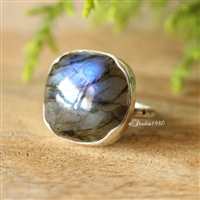 Labradorite Ring - adjustable ring - Statement ring - Gemstone