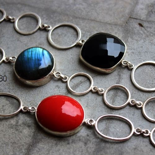 Lapis bracelet, Sterling silver bracelet, Artisan handmade bracelet