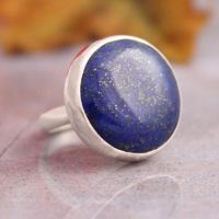 Lapis lazuli rings, Lapis rings, Denim blue lapis silver ring