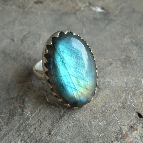 Buy Natural Labradorite Ring - Oval Labradorite ring - Silver Artisan ...