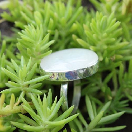 Buy OOAK Solar quartz ring, Large round gemstone silver ring online at