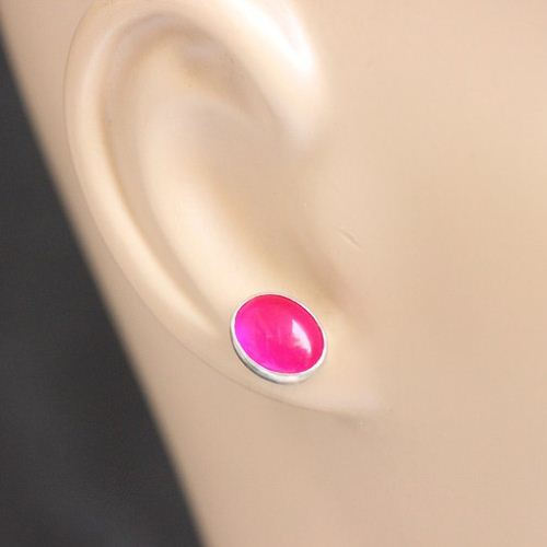 Bridesmaid gifts - Pink earrings, Pink Chalcedony silver earrings