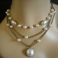 RESERVED FOR Vidya VINTAGE AFFAIR bridal pearl necklace earrings
