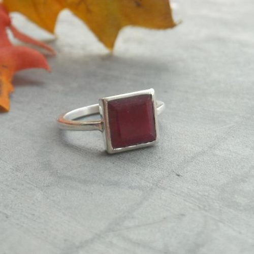 Buy Ruby ring - Ruby Gemstone ring - sterling silver ruby Ring