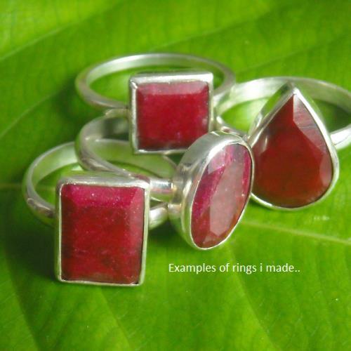Buy Ruby ring - Ruby Gemstone ring - sterling silver ruby Ring