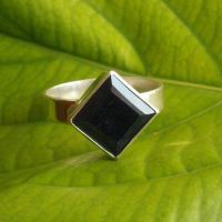 Sapphire ring, Handmade artisan ring, Precious silver jewelry
