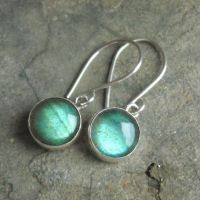 Silver labradorite earrings, Cute earrings for girls, Dangler earrings