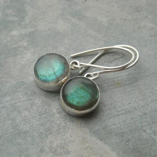 Silver labradorite earrings, Cute earrings for girls, Dangler earrings
