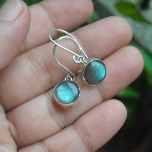 Silver labradorite earrings, Cute earrings for girls, Dangler earrings