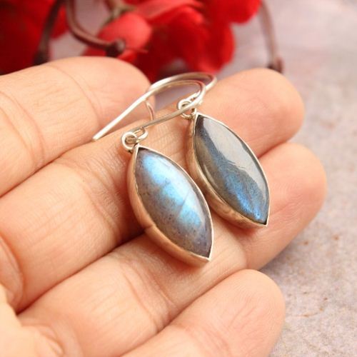 925 Sterling Silver Labradorite earrings