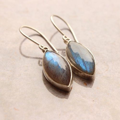 925 Sterling Silver Labradorite earrings