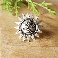 Sun Ring - Surya ring - Statement silver ring - Celestial ring - 