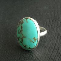 Turquoise Rings, Artisan Ring, Gemstone Ring, Sterling silver Ring,Size 6 other sizes also available