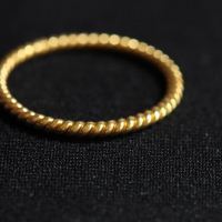 Wedding Band, 22K yellow Gold Band ring, Handmade wedding ring