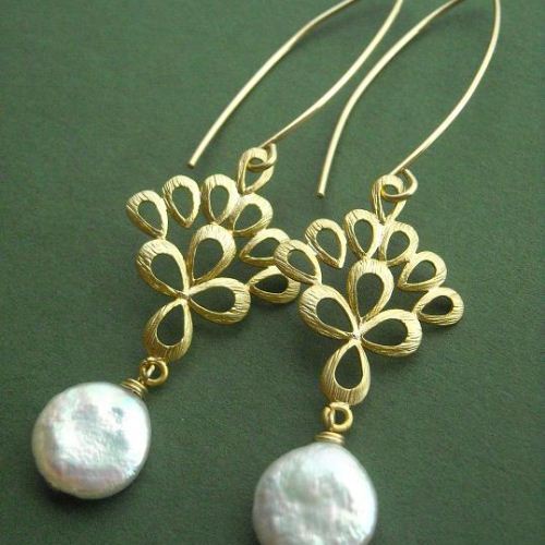 Pearl earrings for wedding day Clearance